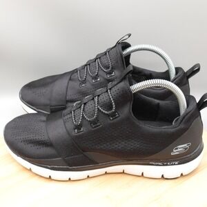 Skechers Shoes Womens 10 Black Dual Lite Memory Foam Slip On 12901TX Flaw